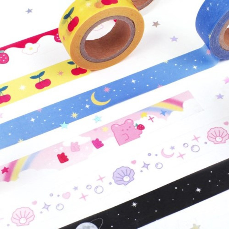 After The Rain Star and moon single deco masking tape ver2