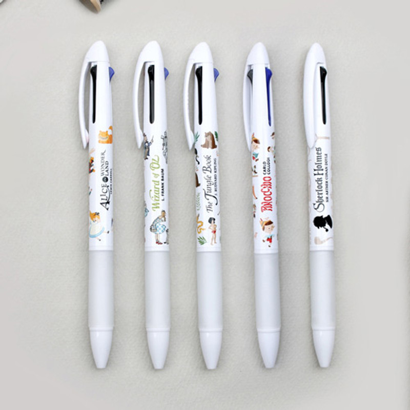 Bookfriends World literature 3 colors in 1 ballpoint pen 0.7 mm