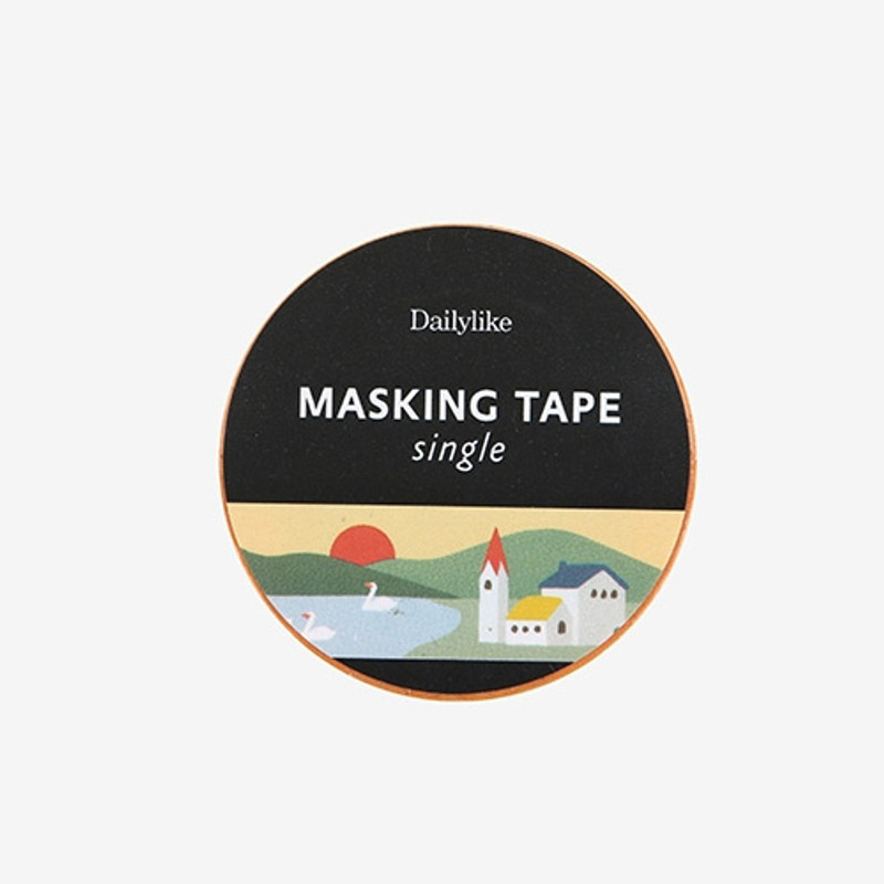 Dailylike Deco 0.59"X11yd single masking tape - Village