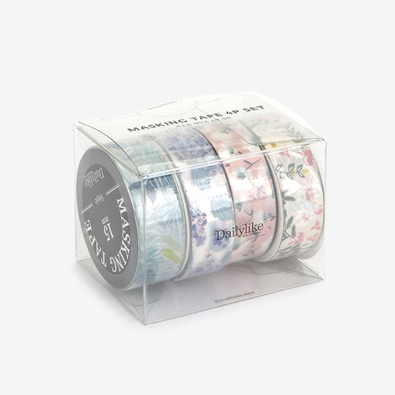 Dailylike Flower deco masking tape set of 4 Dailylike Flower deco masking tape set of 4