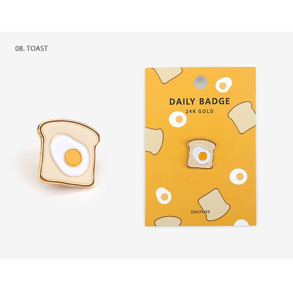 08 Toast - Dailylike Daily 24k gold plated badge