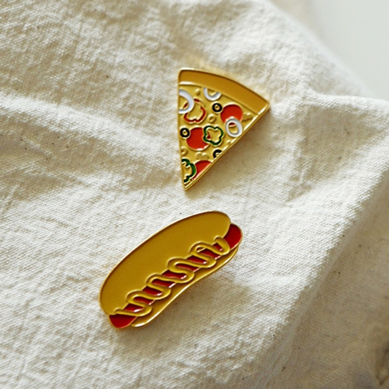 Daily 24k gold plated badge set 