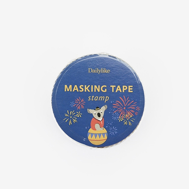Dailylike Animal musicians deco single stamp masking tape Dailylike Animal musicians deco single stamp masking tape