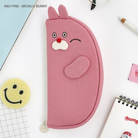 Indi pink - ROMANE Brunch brother coco pencil pouch pen case
