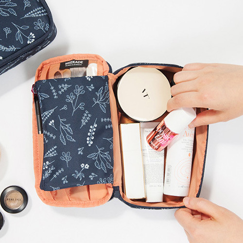 Antenna shop Weekade botanical cosmetic beauty makeup pouch