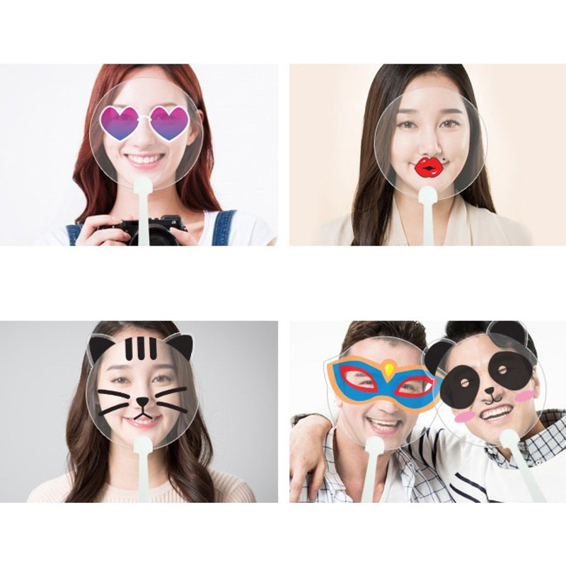 Bookfriends Selfie round hand fan Bookfriends Selfie round hand fan