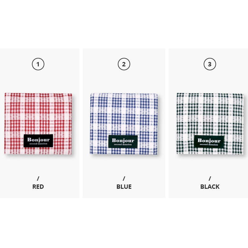 Color - check pattern sanitary pad holder cotton pouch