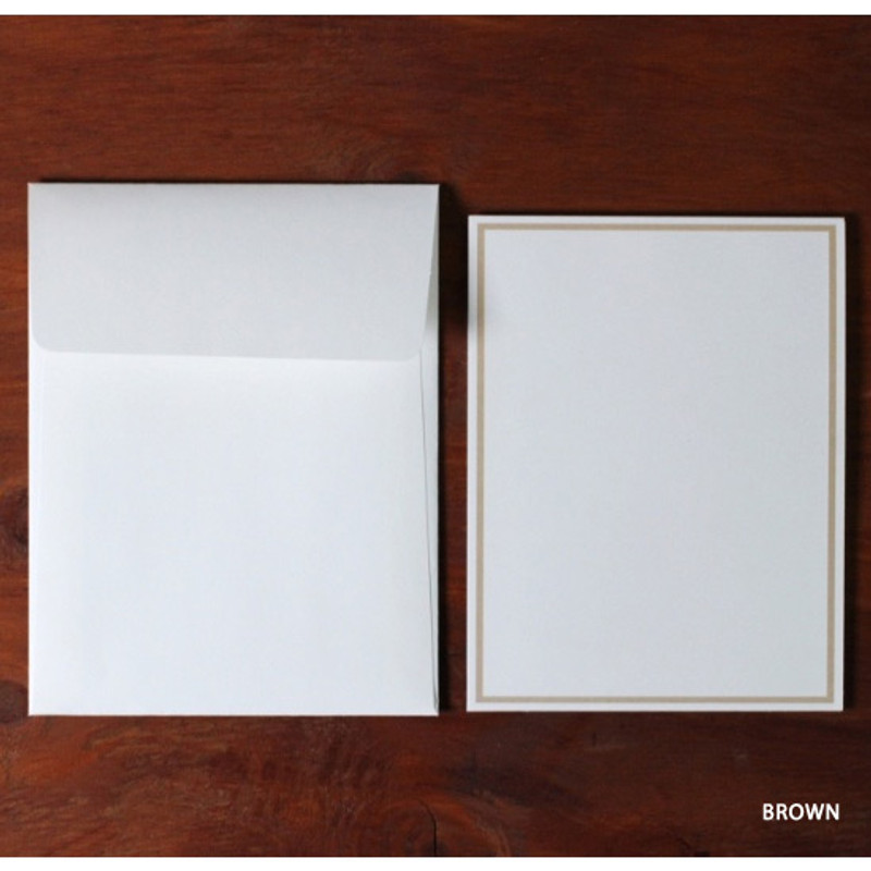 Brown - 4X6 photo frame card with envelope Brown - 4X6 photo frame card with envelope