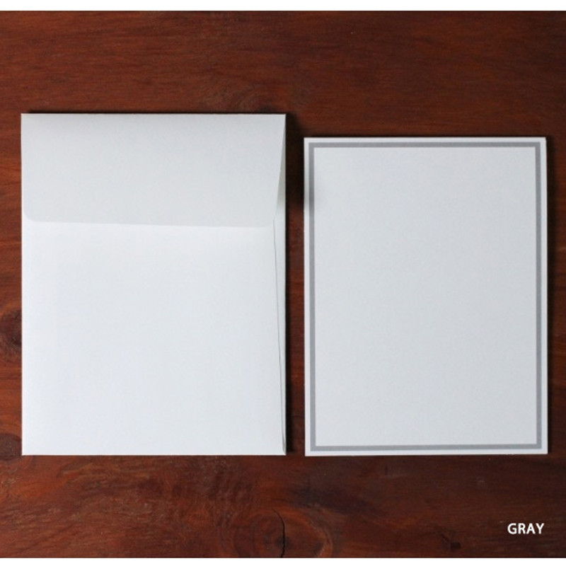Gray - 4X6 photo frame card with envelope Gray - 4X6 photo frame card with envelope