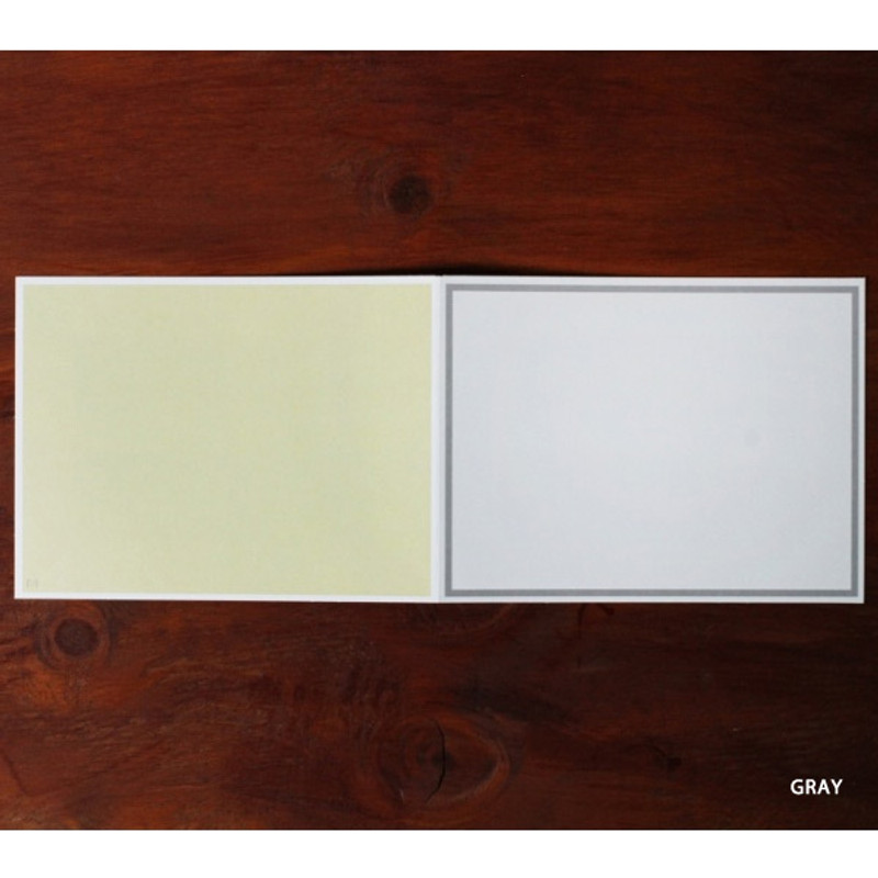 Gray - 4X6 photo frame card with envelope Gray - 4X6 photo frame card with envelope