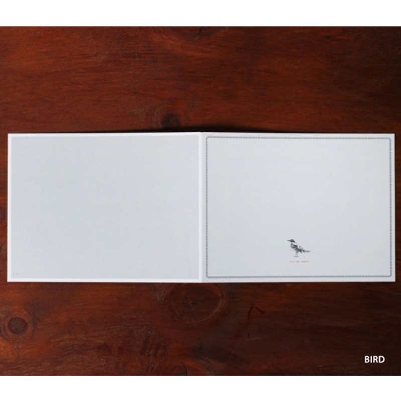 Bird - 4X6 photo frame card with envelope Bird - 4X6 photo frame card with envelope