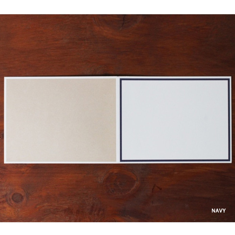 Navy - 4X6 photo frame card with envelope Navy - 4X6 photo frame card with envelope