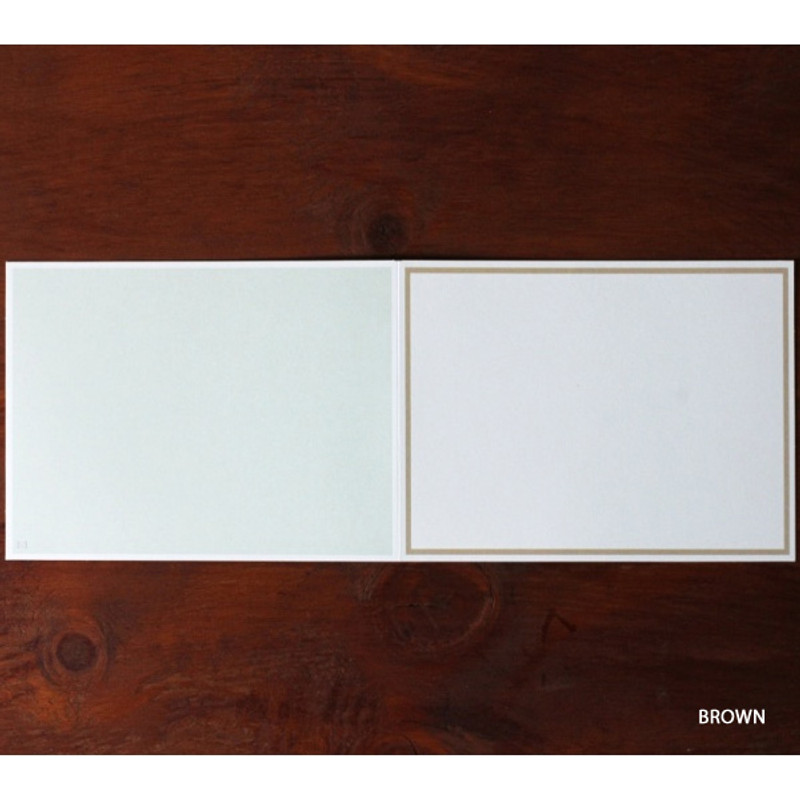 Brown - 4X6 photo frame card with envelope Brown - 4X6 photo frame card with envelope