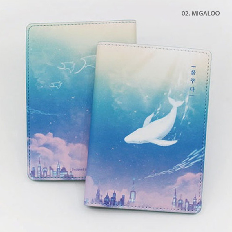 Migaloo - PLEPLE Dreaming travel passport cover case holder