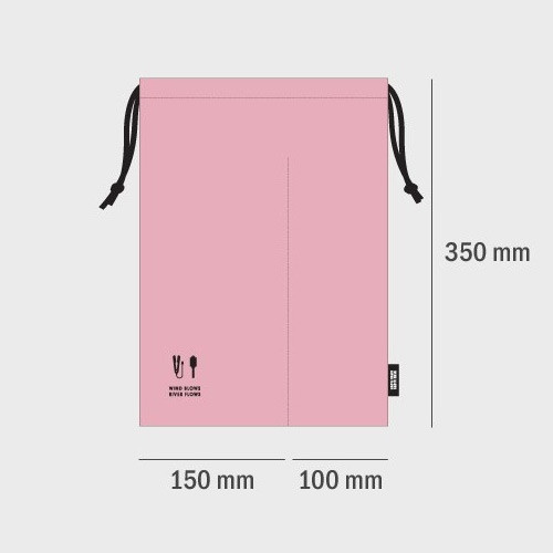 Size of Split hair straightener flat iron drawstring pouch