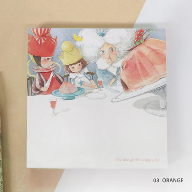 03 .Orange - Indigo Classic story Alice memo notepad