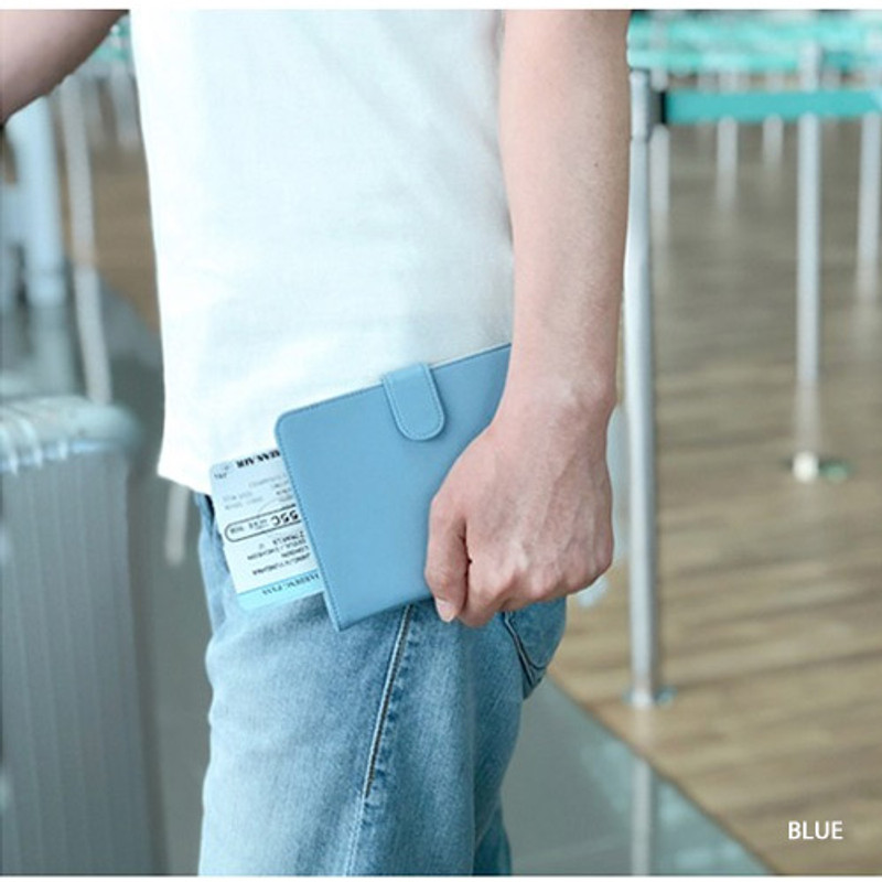 Blue - Seeso Double passport cover case holder