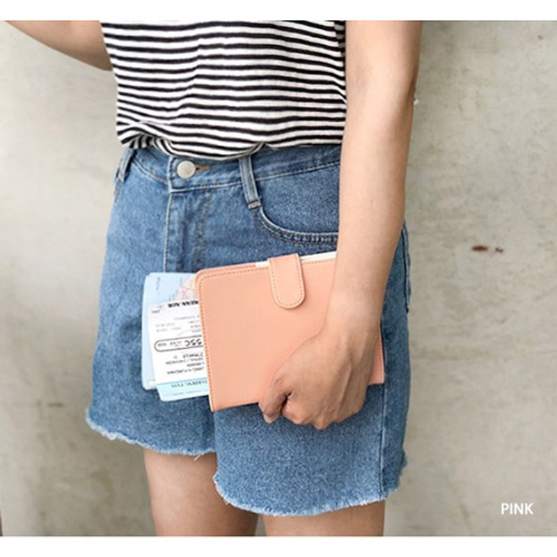 Pink - Seeso Double passport cover case holder
