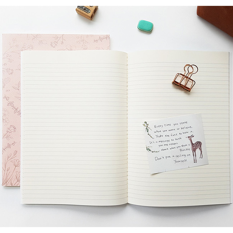 O-check Le cahier little boy and girl large lined notebook