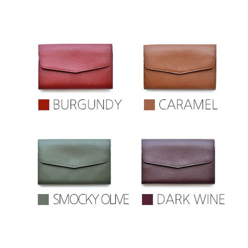 Colors of Allday mate genuine cowhide leather clutch wallet Colors of Allday mate genuine cowhide leather clutch wallet