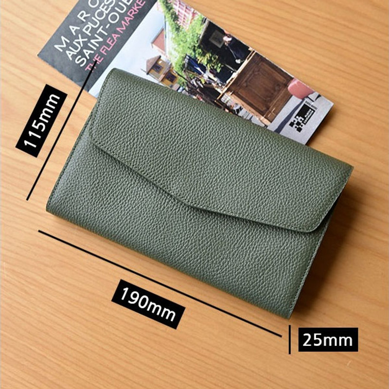 Size of Allday mate genuine cowhide leather clutch wallet Size of Allday mate genuine cowhide leather clutch wallet