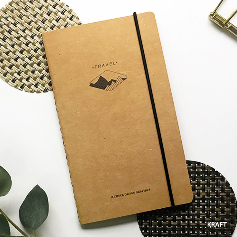Kraft - O-check Light travel daily planner notebook Kraft - O-check Light travel daily planner notebook