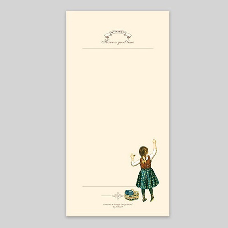 NACOO Have a good time girl plain notepad NACOO Have a good time girl plain notepad