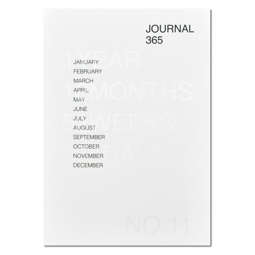 Standard 6 months undated daily planner journal