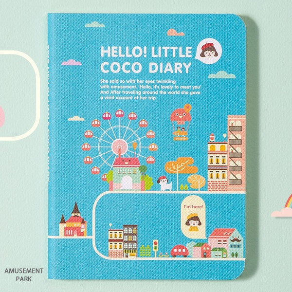 Amusement park - 2019 Hello little coco dated monthly diary