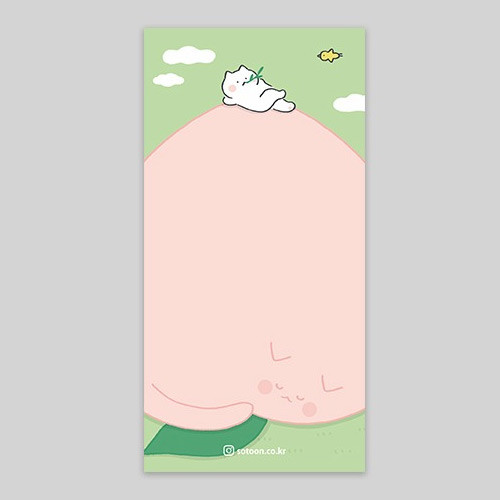 NACOO Peach cat plain notepad