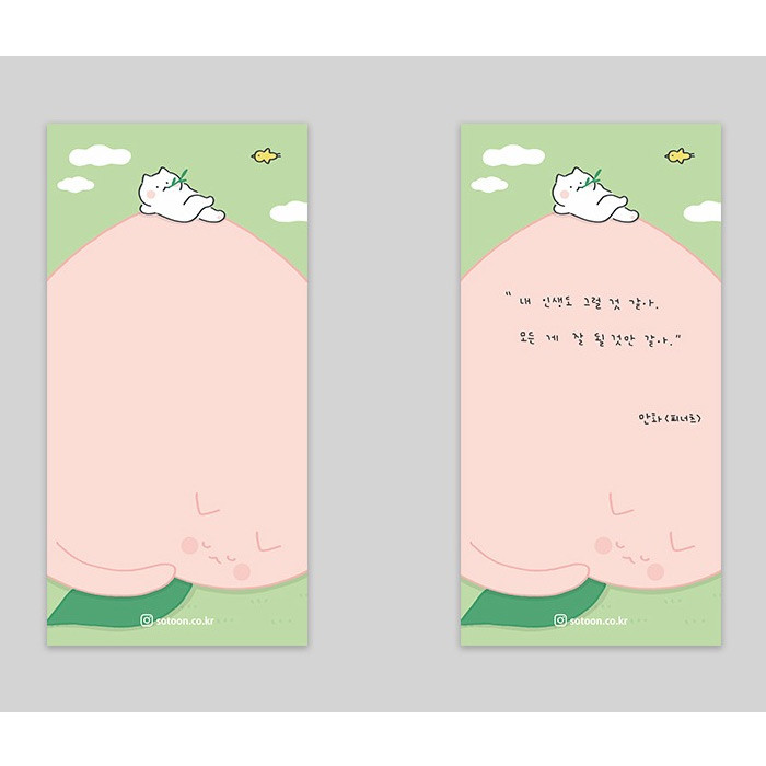 NACOO Peach cat plain notepad