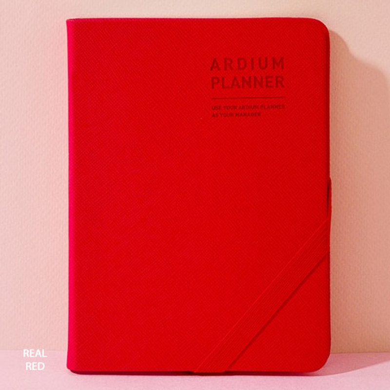Real red - 2019 Simple dated weekly small planner