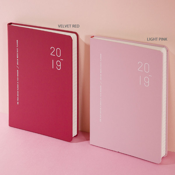 Velvet red & Light pink