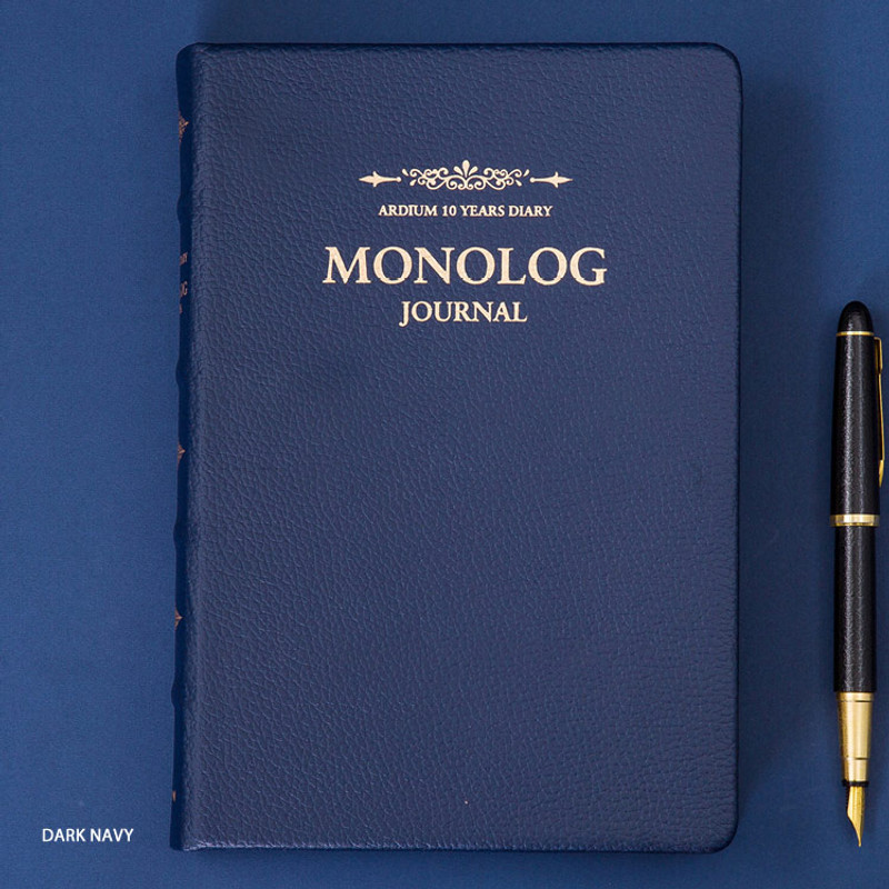 Dark navy - 2019 Monolog 10 year dated daily journal Dark navy - 2019 Monolog 10 year dated daily journal