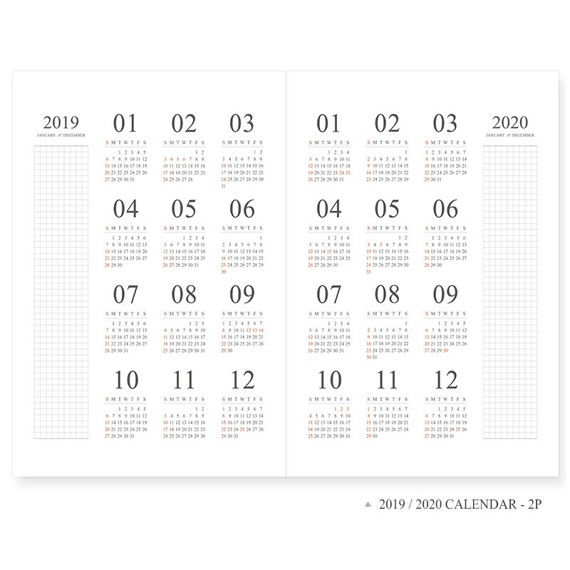 2019 / 2020 Calendar