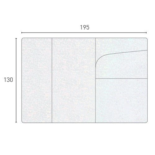 Size of Rainbow hologram passport case holder