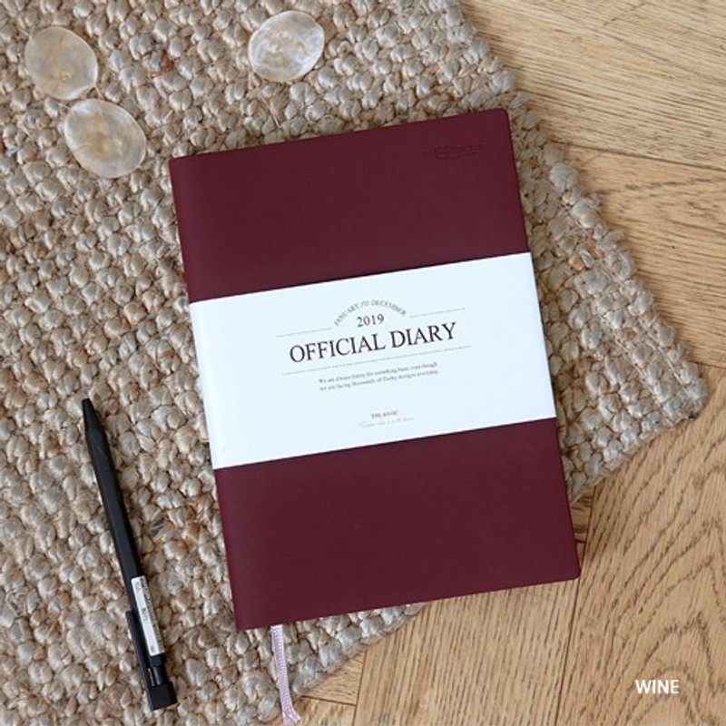 Wine - The Basic official undated monthly diary notebook Wine - The Basic official undated monthly diary notebook