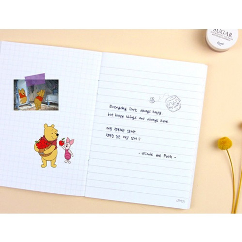Lined and grid pages - Choo Choo cat small lined and grid notebook ver2