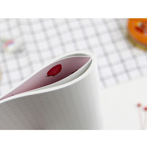 Open up to 360 degrees - Choo Choo cat small lined and grid notebook ver2