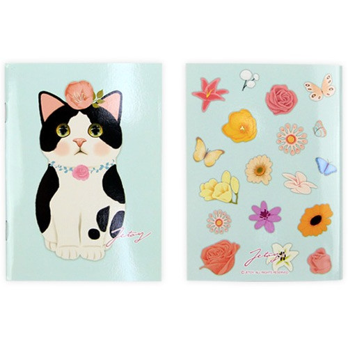 Jewelry - Choo Choo cat small lined and grid notebook ver2