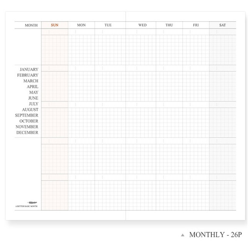Monthly plan