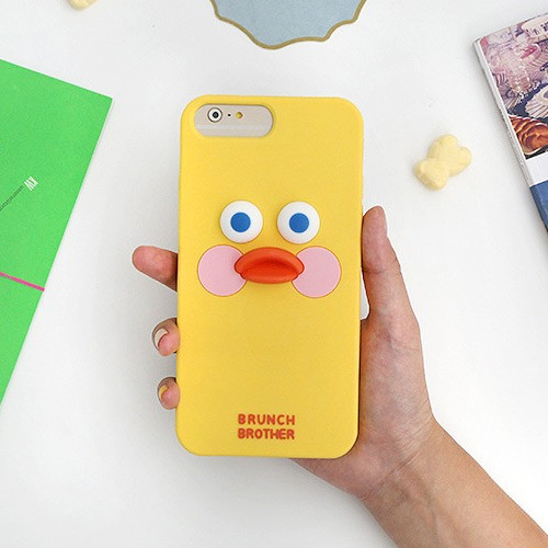 Yellow - Brunch brother duck iPhone 6+ 6S+ 7+ 8+ silicone case