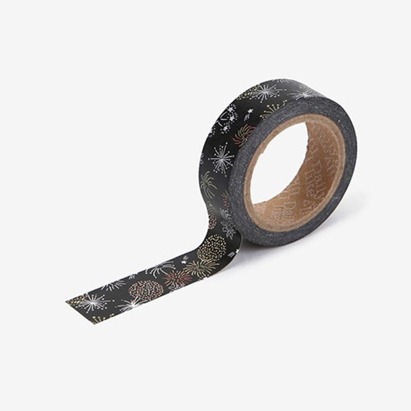Firework single roll washi masking tape