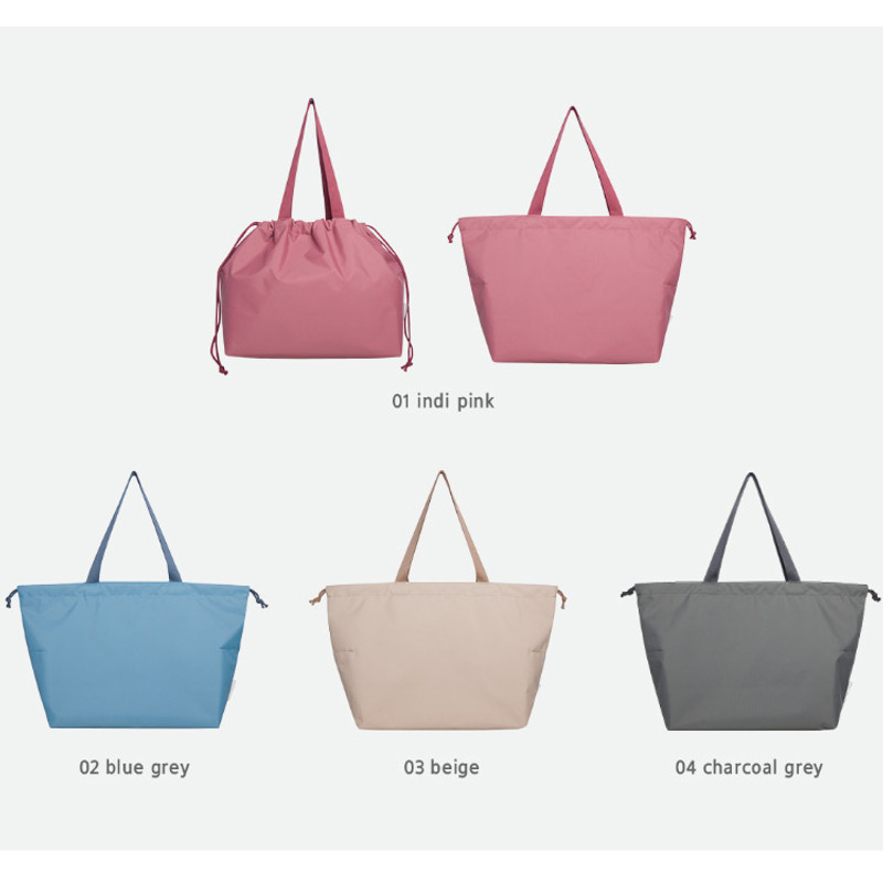 Color - Travelus travel pocket drawstring shoulder tote bag Color - Travelus travel pocket drawstring shoulder tote bag