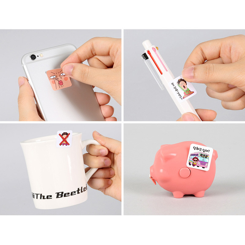 Usage - Naemi cute emoticon PVC sticker Usage - Naemi cute emoticon PVC sticker