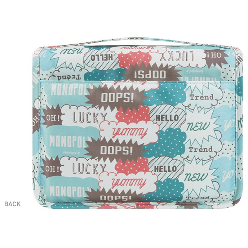 Back - Monopoly Enjoy journey large travel hanging toiletry pouch bag