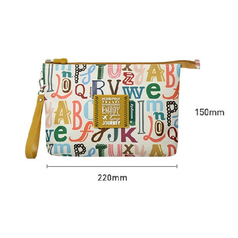 Size - Monopoly Enjoy journey travel large mesh zipper pouch Size - Monopoly Enjoy journey travel large mesh zipper pouch
