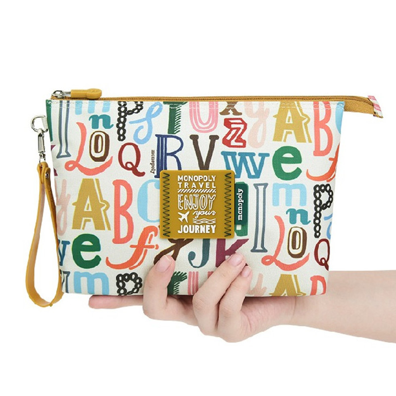 Monopoly Enjoy journey travel large mesh zipper pouch Monopoly Enjoy journey travel large mesh zipper pouch