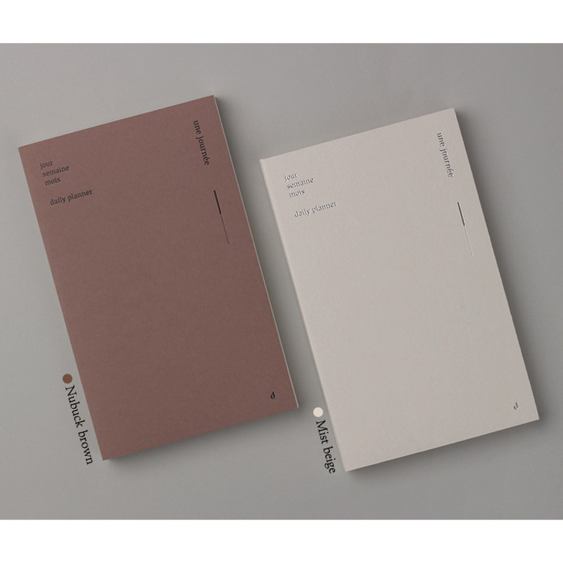 Colors of Une journee daily planner journal Colors of Une journee daily planner journal