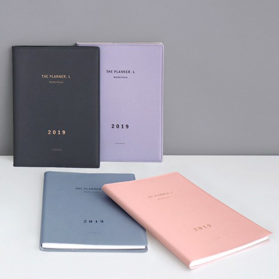 2019 Simple Large dated monthly planner